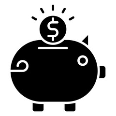 Piggy bank icon