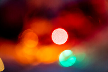 Bokeh Blurred Abstract Lights on Background