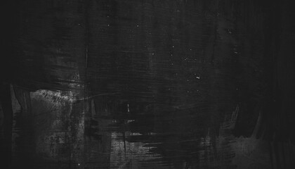 Scary dark walls, slightly light black concrete cement texture for background. surface dark grunge panorama landscape