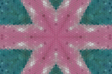 A Kaleidoscopic mosaic abstract computer generated graphic