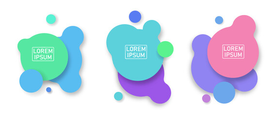 vector abstract fluid wave design paper cut for banner template