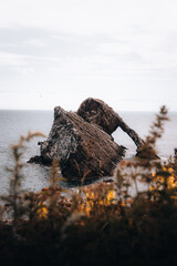 Cliffside on Scottish Highlands