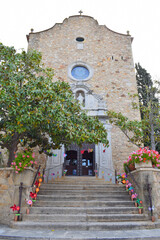 Fototapeta na wymiar Iglesia de Playa de Aro Girona Cataluña España 