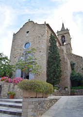 Fototapeta na wymiar Iglesia de Playa de Aro Girona Cataluña España 