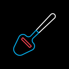 Cutter for cutting cheese strips vector icon