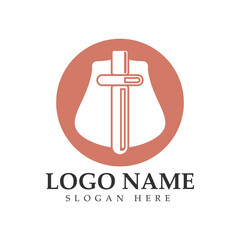 The winged sword with shield vector icon illustration design vector.