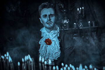 bloodthirsty vampire man