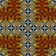 3d effect - abstract kaleidoscopic geometric graphic