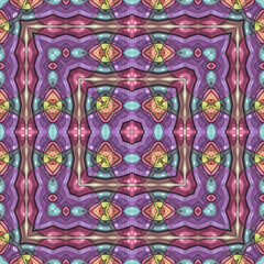 3d effect - abstract kaleidoscopic fractal graphic 