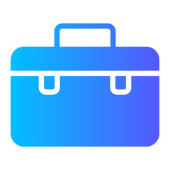 suitcase gradient icon