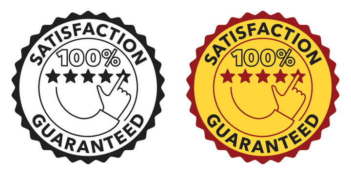 Satisfaction guaranteed badge