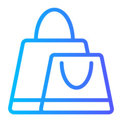 shopping bag gradient icon