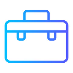 suitcase gradient icon
