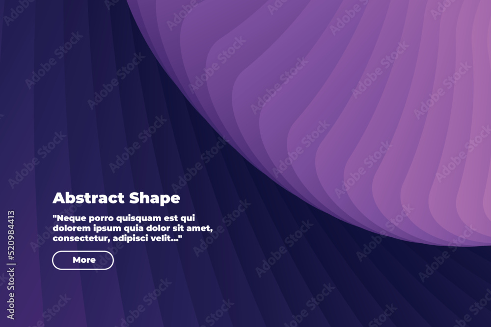 Poster unusual beautiful abstract illustration in the form of a gradient from light purple to dark purple b
