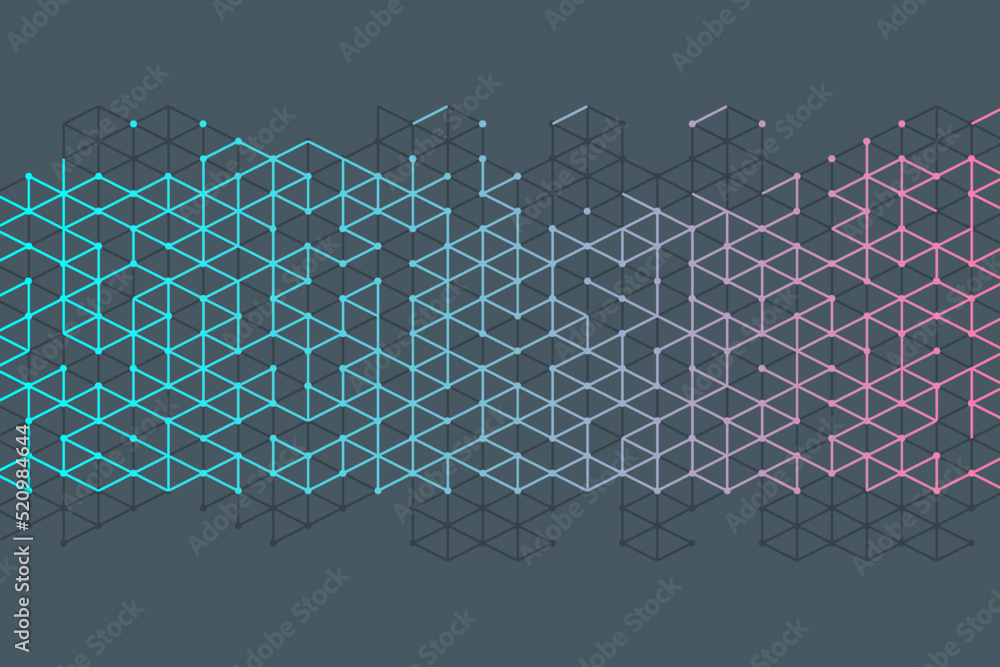 Poster abstract triangle minimal geometrical lines background medical technology science design templates f