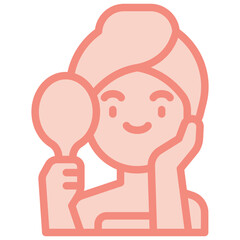 beauty two tone icon