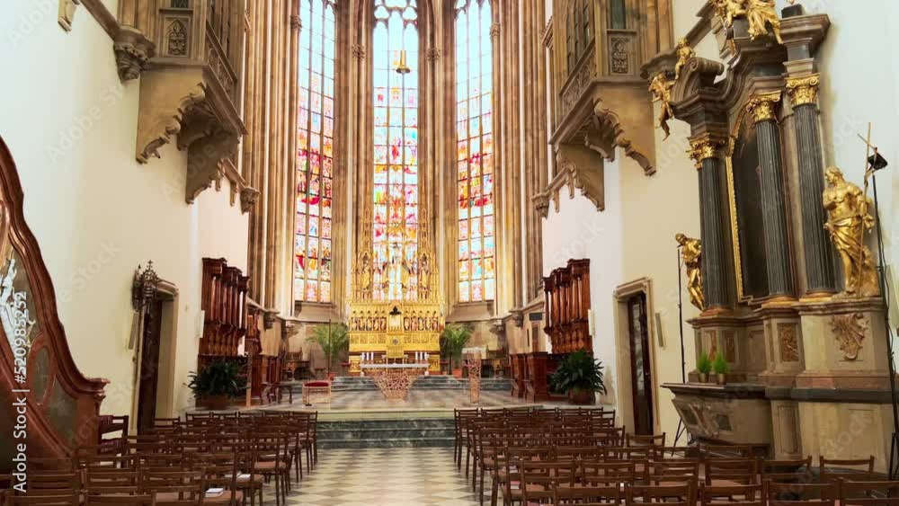 Canvas Prints Panorama of Brno Cathedral interior, Czech Republic