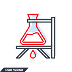 biochemistry icon logo vector illustration. chemistry symbol template for graphic and web design collection