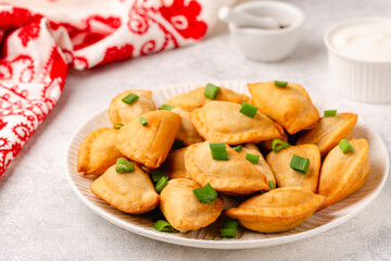 Dumplings, filled with mashed potatoes.