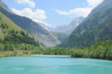 Obraz premium Ecrin national park in hautes alpes, french alps