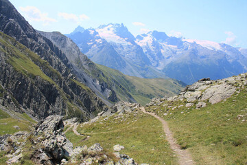 Ecrin national park in hautes alpes, french alps