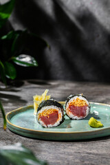 Big roll with tuna