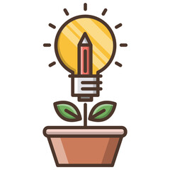 Idea growth icon