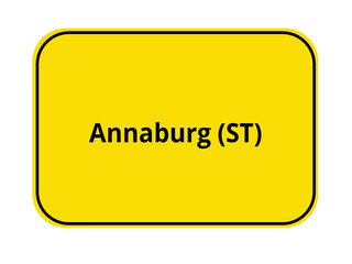 Ortseingangschild - Annaburg ST