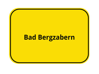 Ortseingangschild - Bad Bergzabern