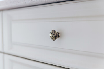 metal handles for opening on white doors