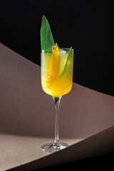 Malibu and Pineapple rum-based cocktail