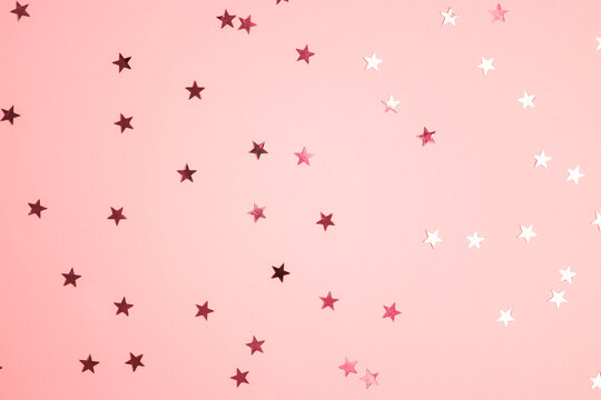 Background Of Star Shaped Glitter Stock Illustration - Download