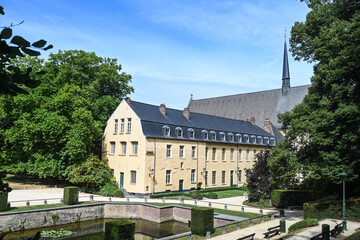 Fototapeta na wymiar Belgique Bruxelles Ixelles Abbaye du bois de la Cambre architecture religion
