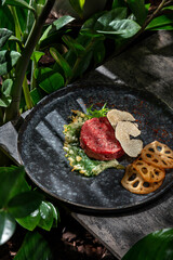 Wagyu veal tartare