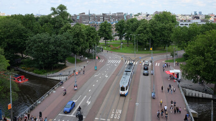 A view of Amsterdam city