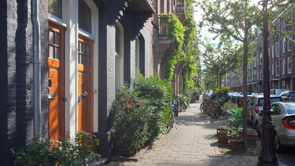 Peaceful residential town in Amsterdam