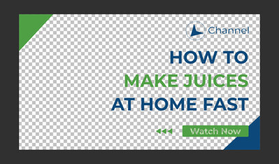 Editable Creative corporate social media web banner and youtube thumbnail template | Youtube live stream video thumbnail for marketing agency | video thumbnail | Youtube thumbnail 