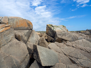 Île d'Yeu, ciel et rocher, Vendée, Pays de la Loire, France