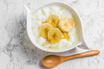 バナナのヨーグルト