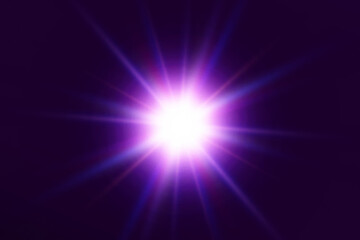 	
Bright beautiful star.Vector illustration of a light effect on a transparent background.