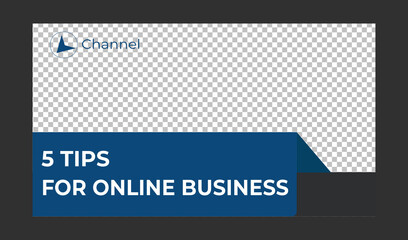 Editable Creative corporate social media web banner and youtube thumbnail template | Youtube live stream video thumbnail for marketing agency | video thumbnail | Youtube thumbnail