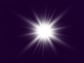 	
Bright beautiful star.Vector illustration of a light effect on a transparent background.