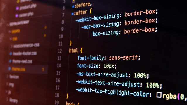 html web design code for developers and designers.	