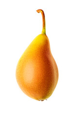 Fresh Pear fruit isolated on a white background. Healthy and juicy dessert