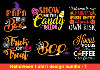 Halloween T-shirt Design Bundle 1
