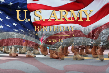 U.S. Army Birthday， Holiday Celebration Parade, boot,