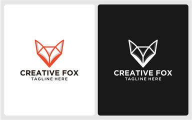 CREATIVE FOX LINE MODERN SIMPLE ABSTRACT