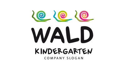 Logo Waldkindergarten mit Schnecken, Projekte, Natur erleben mit Kindern