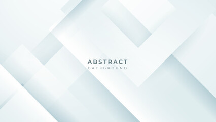 Obraz premium Abstract white shape with futuristic concept background. Vector abstract gray, geometric background. Designed for business presentation background