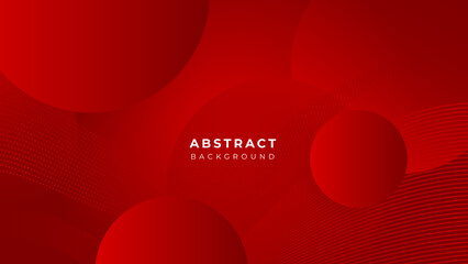 Abstract red vector background with circles